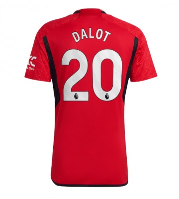 Manchester United Diogo Dalot #20 Hjemmebanetrøje 2023-24 Kort ærmer